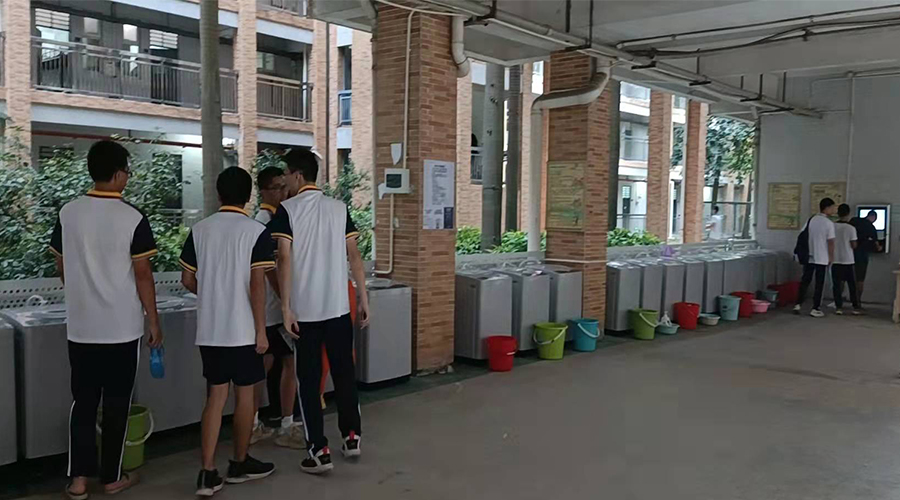 好評續(xù)單！江門一中學(xué)校持續(xù)追加共享洗衣機！